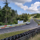 This is the section with the drop off and double braking area